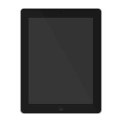 tablet with blank touch screen. vector flat style