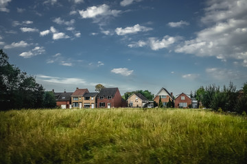Houses on the Countryside of Belgium