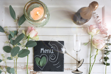 Place setting for a menu