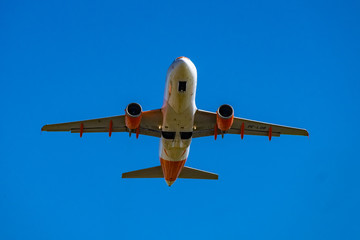 Plane taking off.