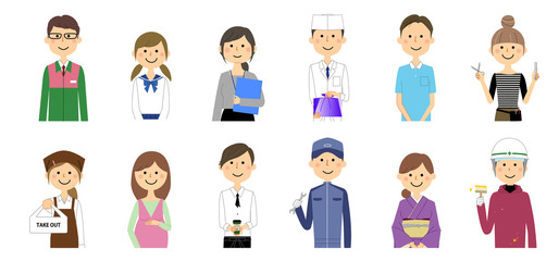 街の人々 働く人