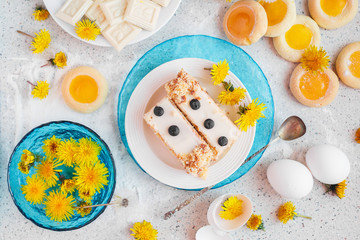 pastries, cake and chocolate, sweets
