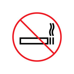 No Smoking Icon Design Vector Template