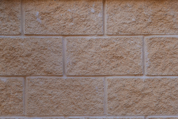 Orange stone wall: outdoor background