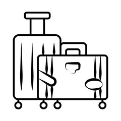 Travel bag icon vector illustration