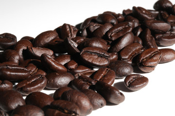 Arabic Dark Coffee Bean Roasted Health Drink Isolated 