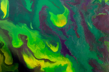 Spring has come illustration. Original acrylic and watercolor abstract painting.