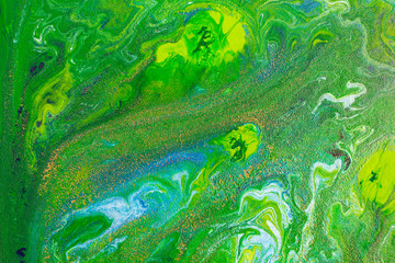 Spring has come illustration. Original acrylic and watercolor abstract painting.