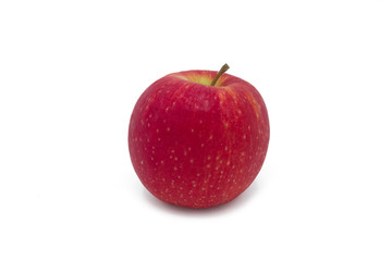 red apple on white background