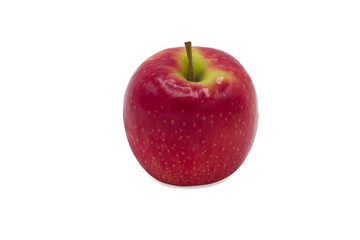 red apple isolated on white background.