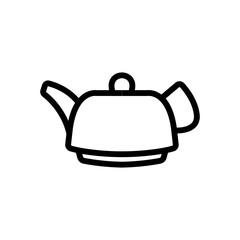 Obraz premium tea infuser icon vector. tea infuser sign. isolated contour symbol illustration
