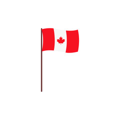 This is set design elements for Canada Day first of July. Vector illustration.