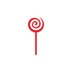 lollipop candy vector icon illustration