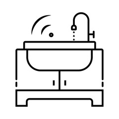 Wash Stand Vector Icon photo