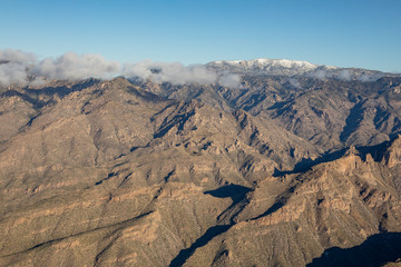 Mount Lemmon in Airzona, aerial view.