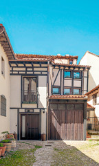 Fototapeta na wymiar Village of Covarrubias in the north of Spain in a sunny day