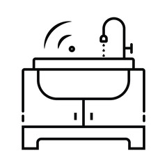 Wash Stand Vector Icon photo