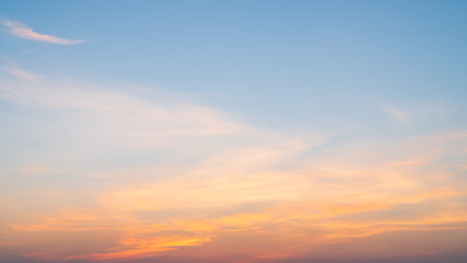 A beautiful sky in the morning.