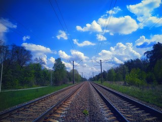 railway in the countryside