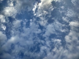blue sky with clouds