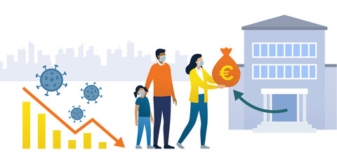 Impact of coronavirus on economy and family receiving financial assistance