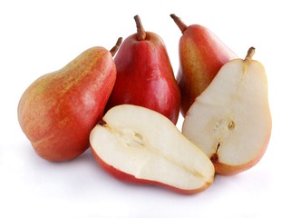 tasty,red pears as delicious fruits