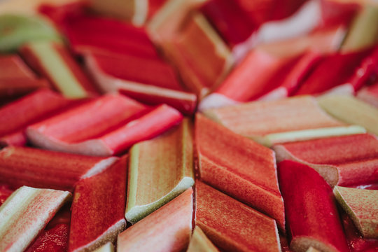 De la Rhubarbe dans la cuisine