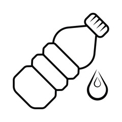 bottles of water. Vector illustration