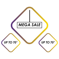 Sale banner template design, Big sale special offer. Vector illustration.