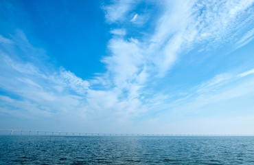 Obraz premium Tagus river. Lisbon, Portugal.