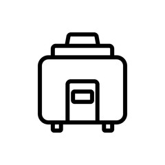 sustainable kitchen crock-pot icon vector. sustainable kitchen crock-pot sign. isolated contour symbol illustration