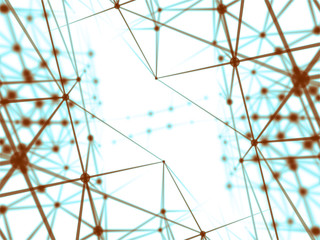 Obraz premium Abstract geometry surfaces, lines and points background, Used as digital wallpaper and technology background. 