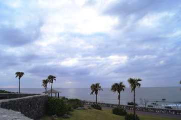沖縄の海と空
