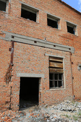 Fototapeta na wymiar abandoned industrial building