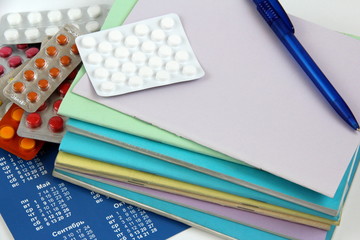 Medicine, physical examination, treatment, coronovirus, SARS, doctor's prescription, phonendoscope

