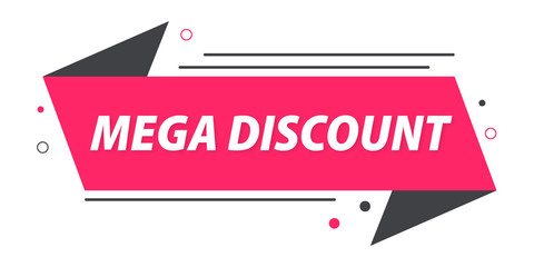 Mega discount banner