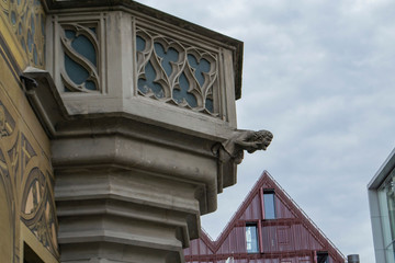 decorative wall on the Ulm Town Hall