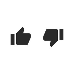 Like and dislike button. Social media symbol modern, simple, vector, icon for website design, mobile app, ui. Vector Illustration