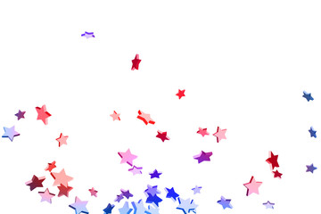 Abstract confetti flying star.