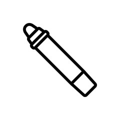 nourishing balm pencil icon vector. nourishing balm pencil sign. isolated contour symbol illustration