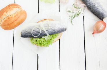 Fischbrötchen Fisch Hering Heringe Brötchen