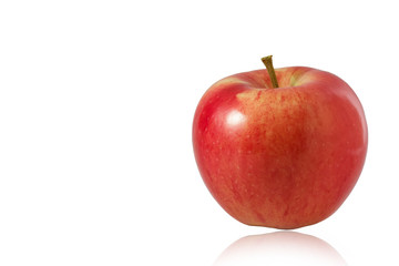 Red apples isolated on a white background
