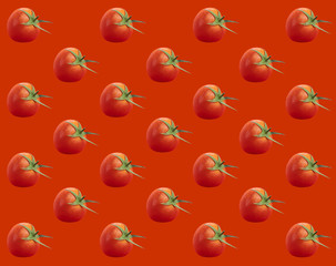 seamless wallpaper red cherry tomatoes background