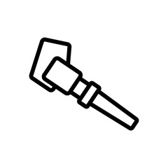 vacuum cleaner blower icon vector. vacuum cleaner blower sign. isolated contour symbol illustration