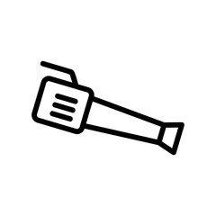 electric mains blower icon vector. electric mains blower sign. isolated contour symbol illustration