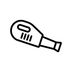 gasoline manual blower for home icon vector. gasoline manual blower for home sign. isolated contour symbol illustration