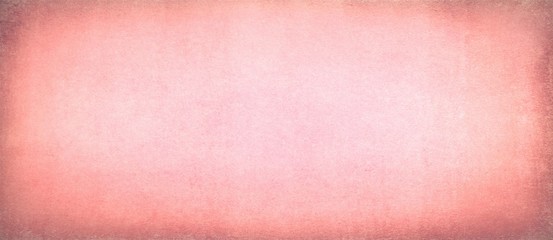 Old pink pastel bakcground in antique paper texture with vintage grunge borders and soft light center