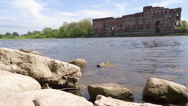 Ancient stronghold in Modlin, Poland.