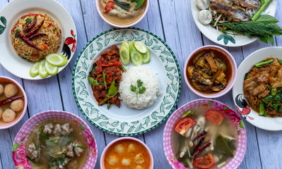 Thai Food Mixed Dishes