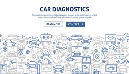 Car Diagnostics Banner Design